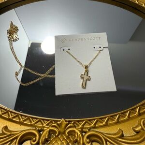 Kendra Scott Gold Cross Necklace